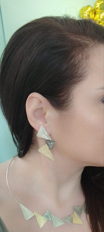 Set art jewellery triangles - Image 3