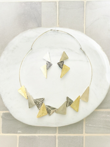 Set art jewellery triangles - Image 6
