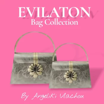 Bag with flower necklace