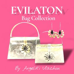 Bag with flower necklace